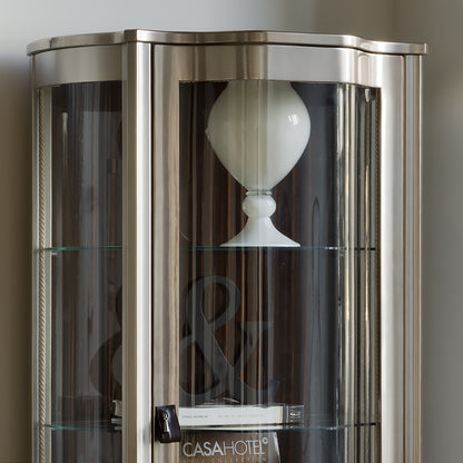 Luxury Italian Chrome Finish Cabinet