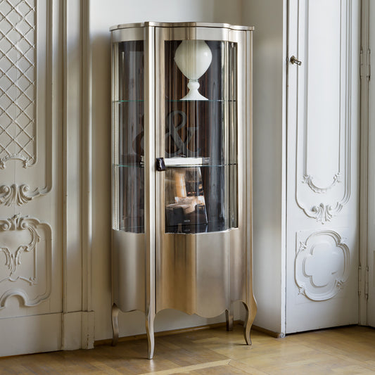 Luxury Italian Chrome Finish Cabinet