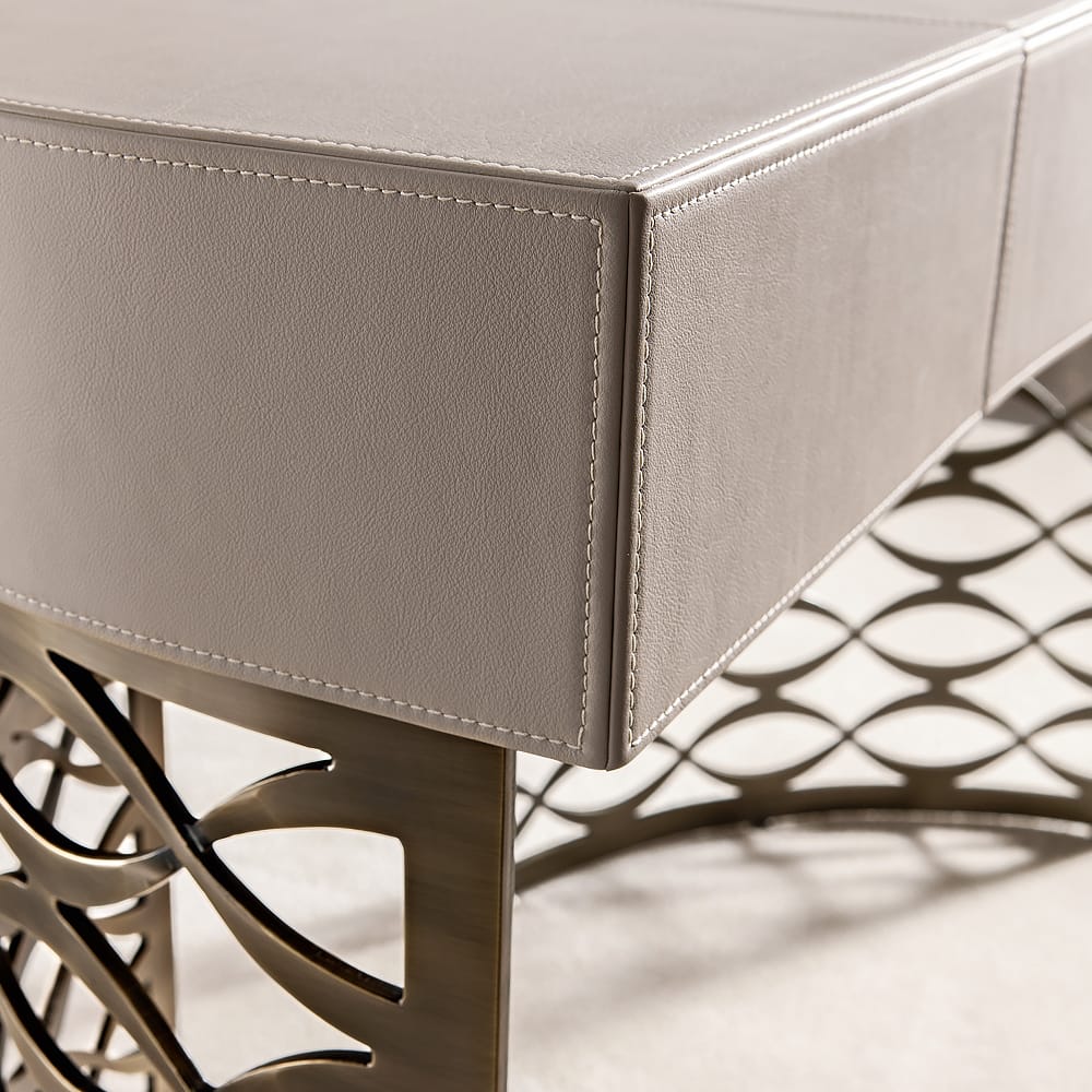 Luxury Italian Designer Bronze Frame Desk