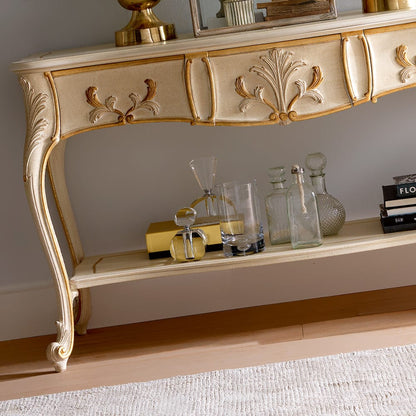 Luxury Italian Designer Classic 3 Drawer Console And Mirror