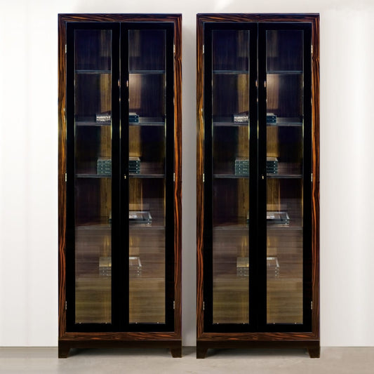 Luxury Italian Designer Glass Display Cabinet