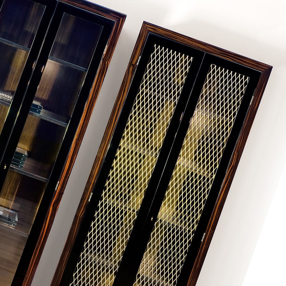 Luxury Italian Designer Glass Display Cabinet