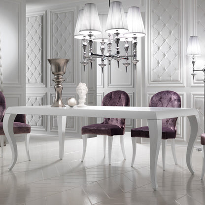 Luxury Italian Designer Velvet Purple Dining Chair