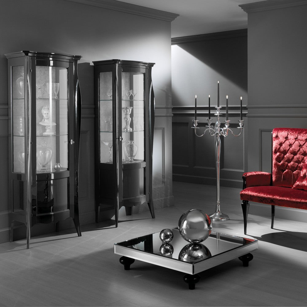 Luxury Italian High Gloss Lacquered Display Cabinet