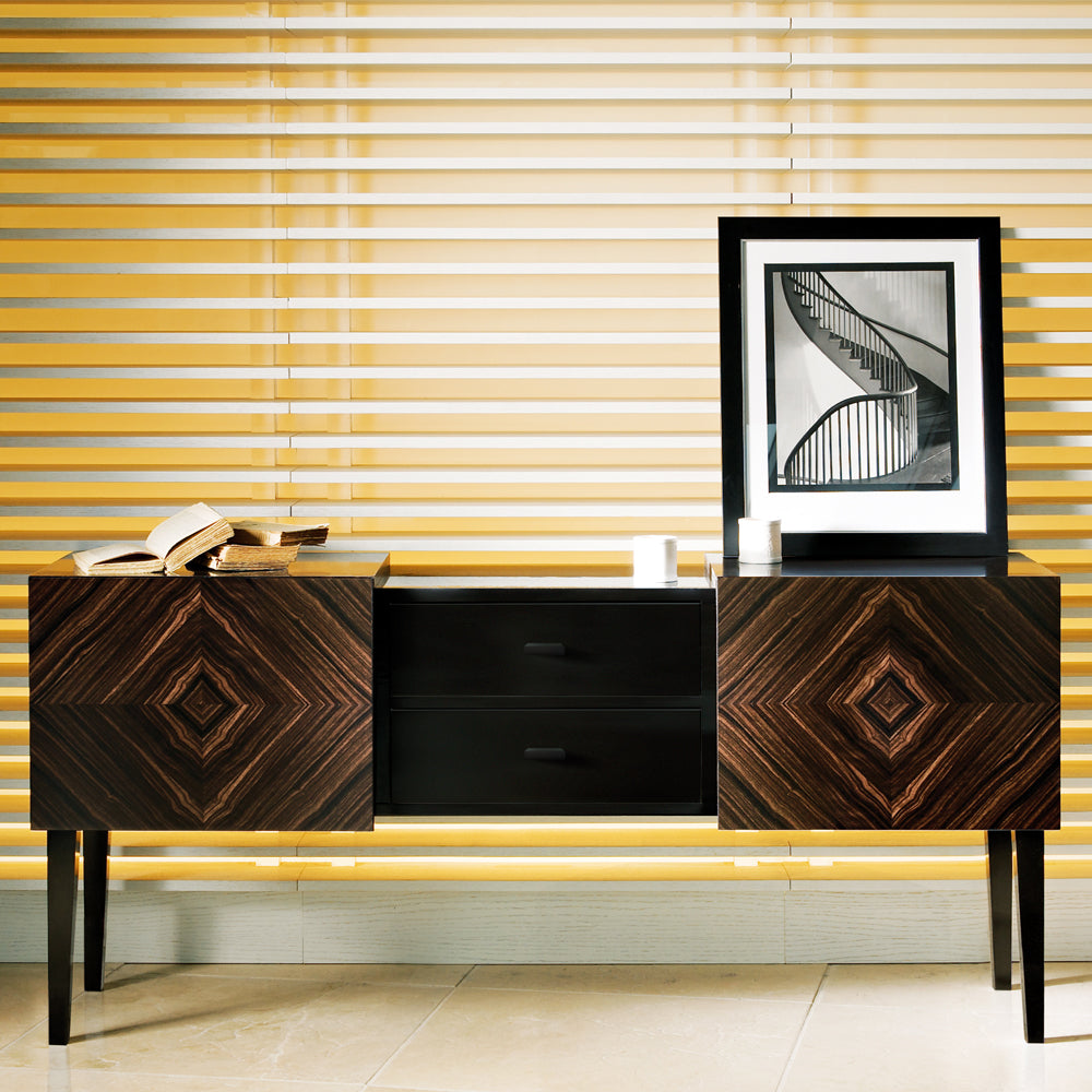 Luxury Italian Macassar Lacquered Sideboard