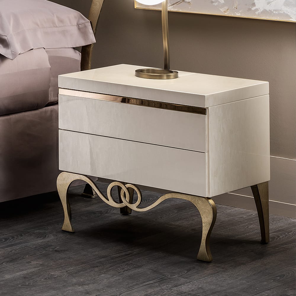 Luxury Mother Of Pearl Bedside Table