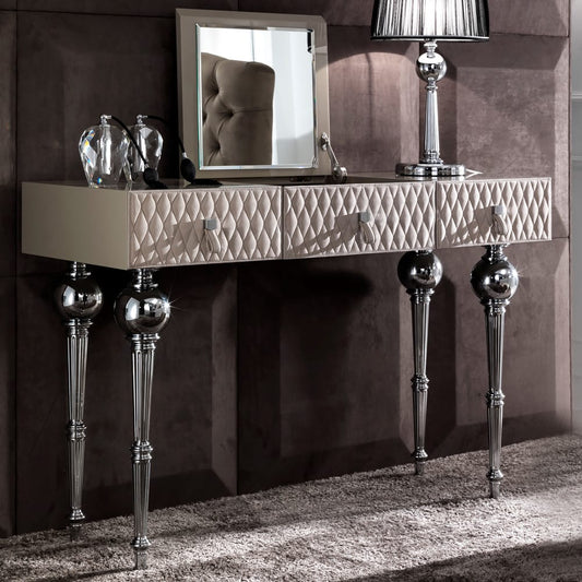 Luxury Nubuck Leather Dressing Table