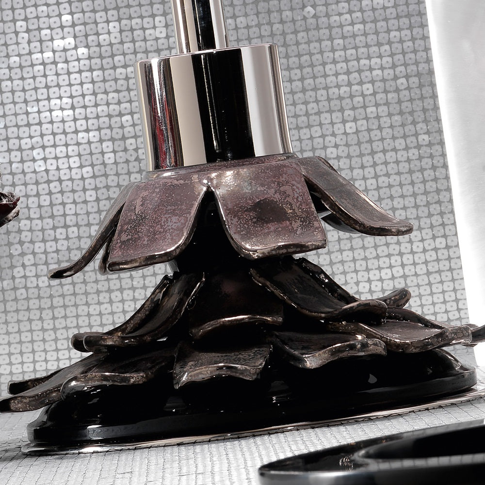 Luxury Platinum Plated Italian Table Lamp