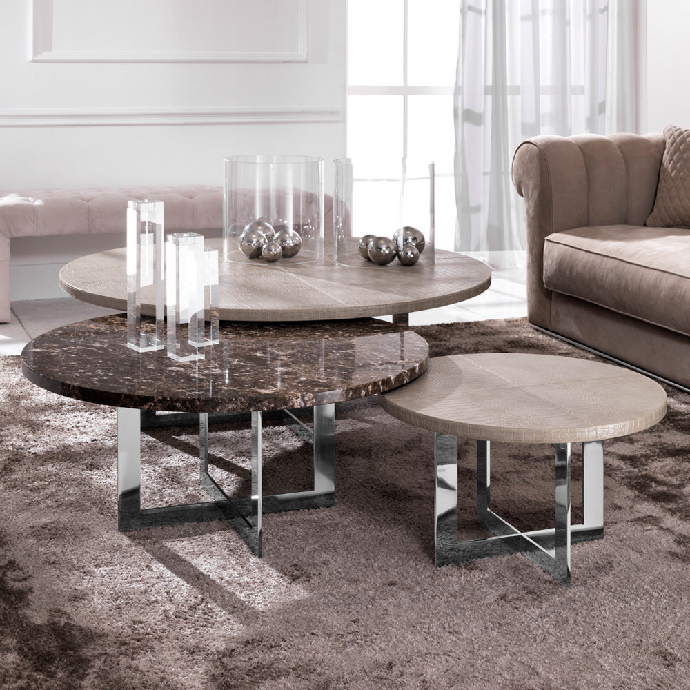 Luxury Nest of Round Coffee Tables