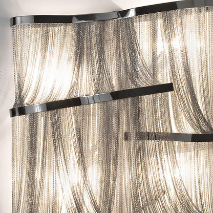 Luxury Silver Chain Wall Light