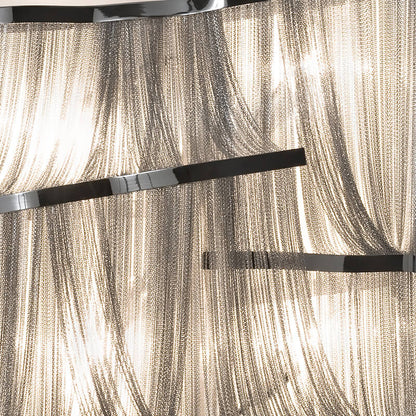 Luxury Silver Chain Wall Light