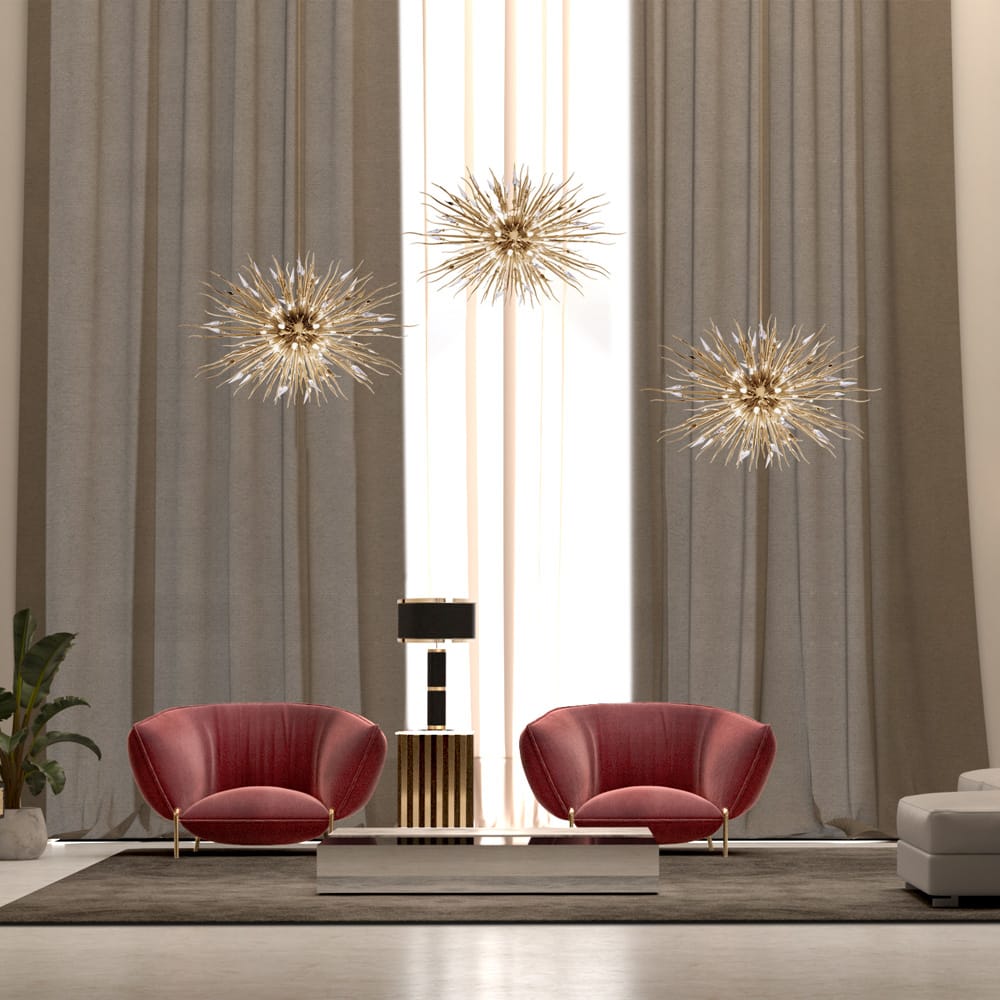 Luxury Crystal Burst Contemporary Chandelier