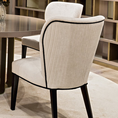 Luxury Velvet Italian Designer Dining Chair