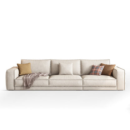 Luxury Sofa with Wide Armrest and 3 Pillows