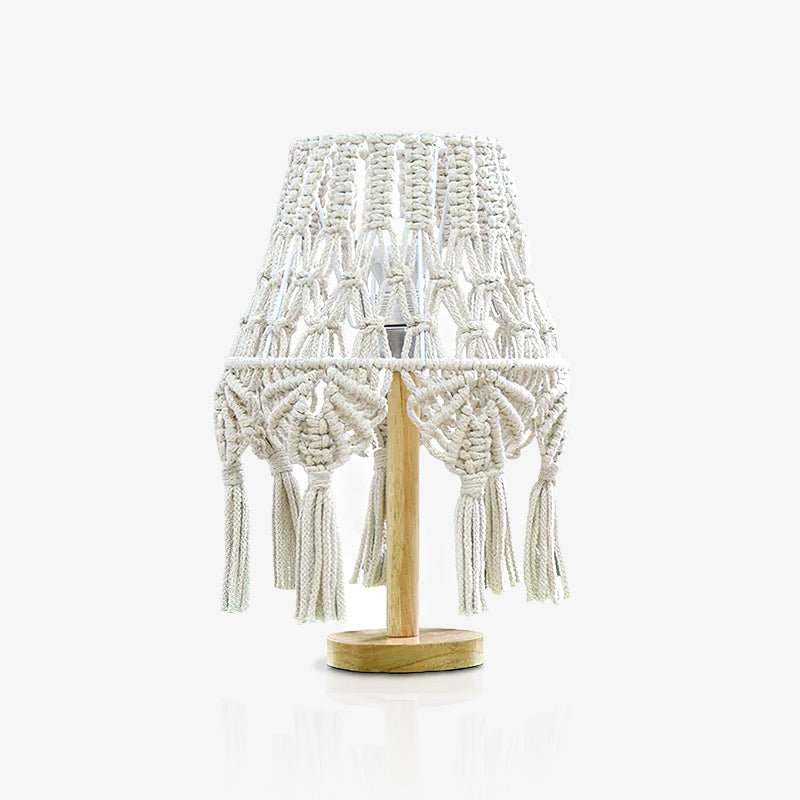 Macrame Side table lamp Table Lamp