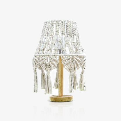 Macrame Side table lamp Table Lamp