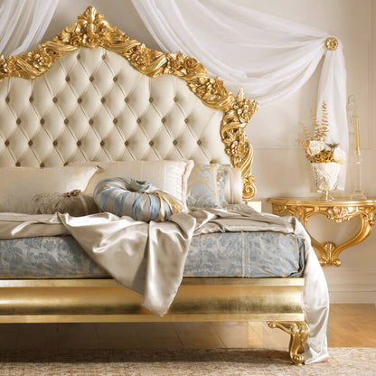 Reproduction Italian Gold Leaf Bed