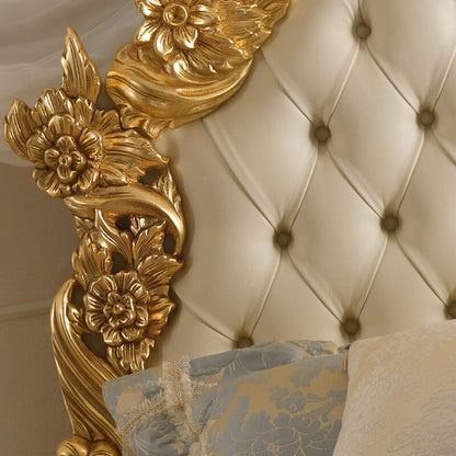 Reproduction Italian Gold Leaf Bed