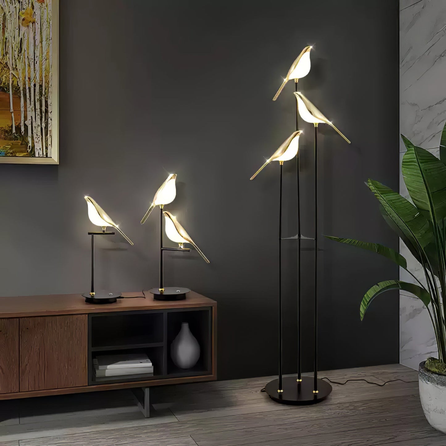 Magpie Perch Side table lamp Table Lamp