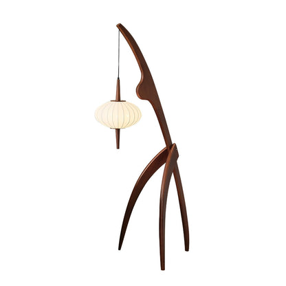 Mantis Wood Torchiere Lamp Floor Lamp