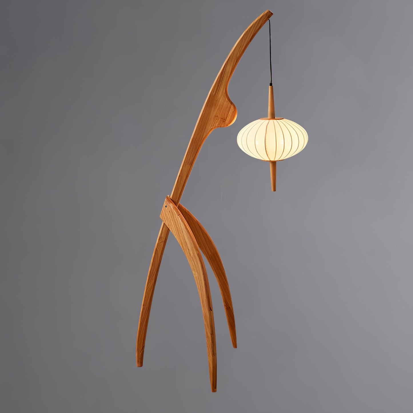 Mantis Wood Torchiere Lamp Floor Lamp