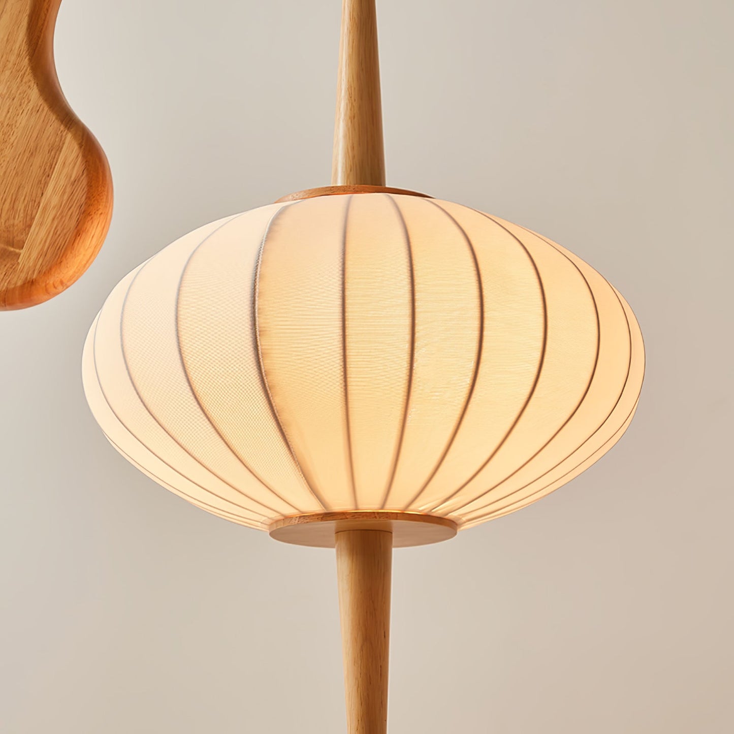 Mantis Wood Torchiere Lamp Floor Lamp