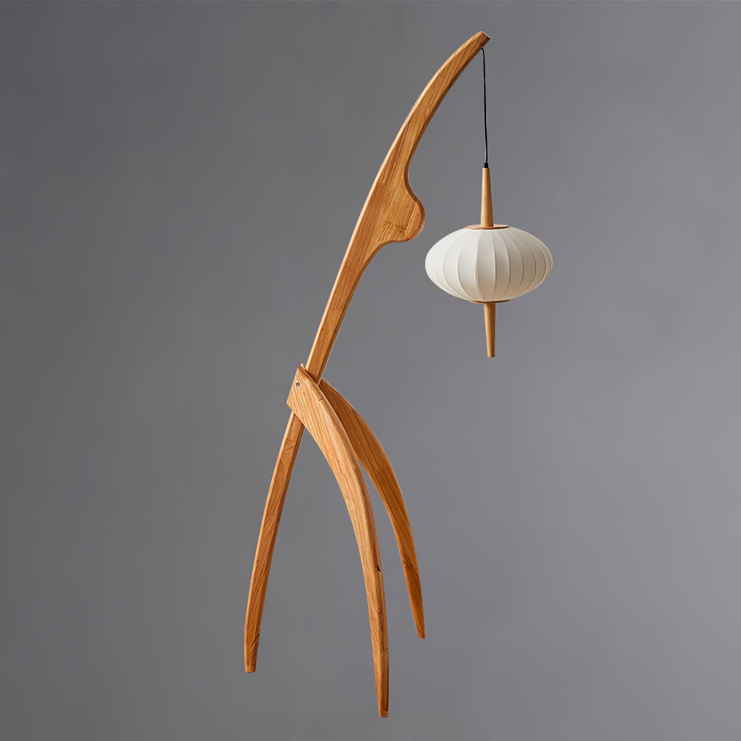 Mantis Wood Torchiere Lamp Floor Lamp