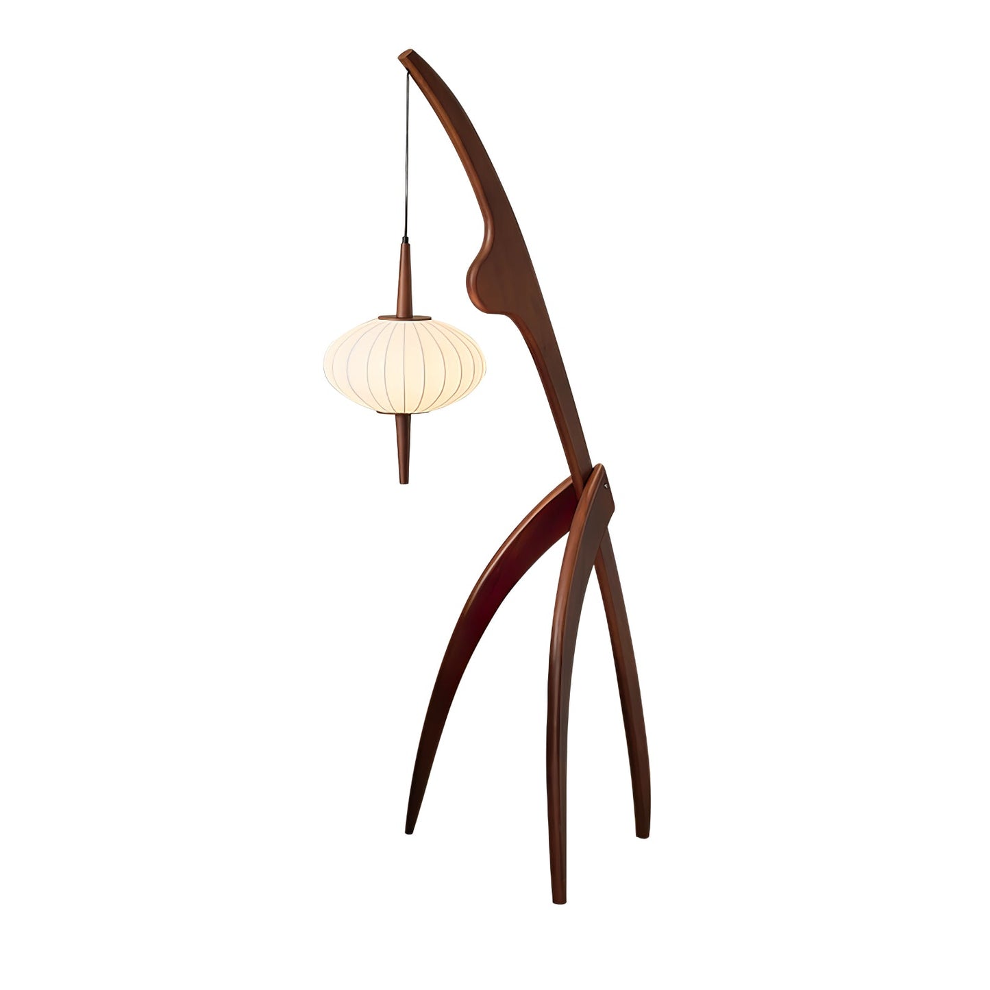 Mantis Wood Torchiere Lamp Floor Lamp