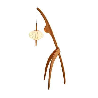 Mantis Wood Torchiere Lamp Floor Lamp