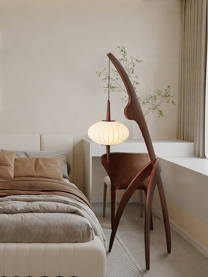 Mantis Wood Torchiere Lamp Floor Lamp