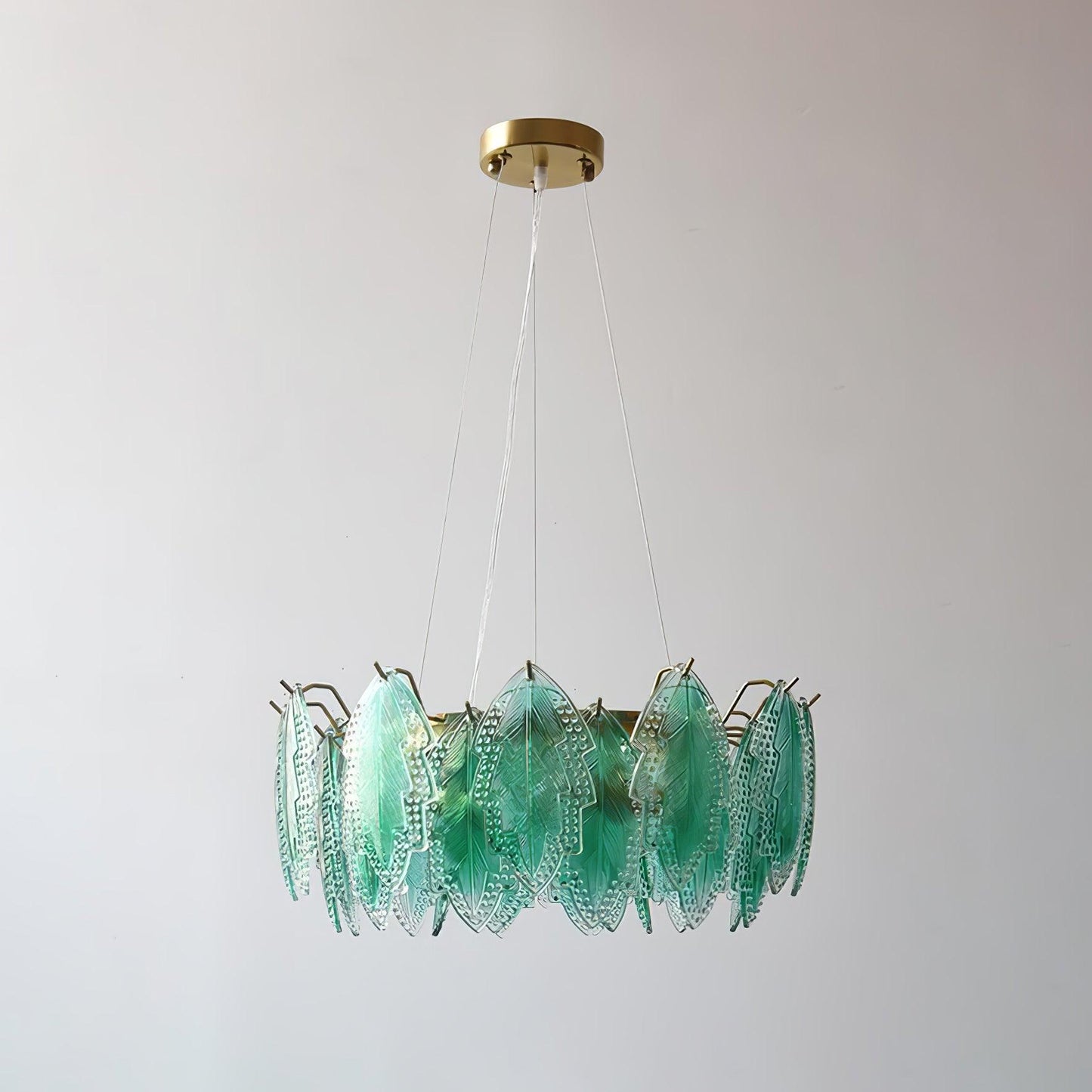 Maple Leaf Glass Ceiling fixture Chandelier