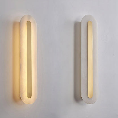 Alabaster Rounded Wall Light