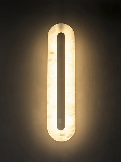 Alabaster Rounded Wall Light