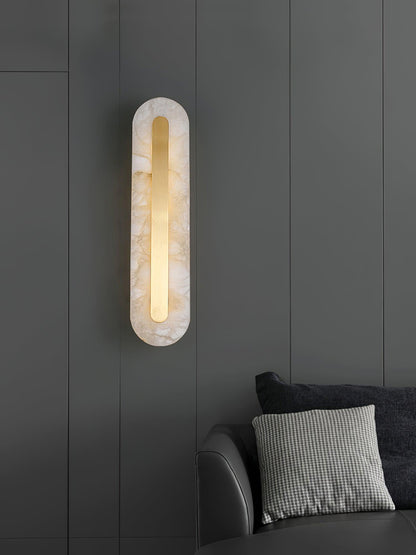 Alabaster Rounded Wall Light