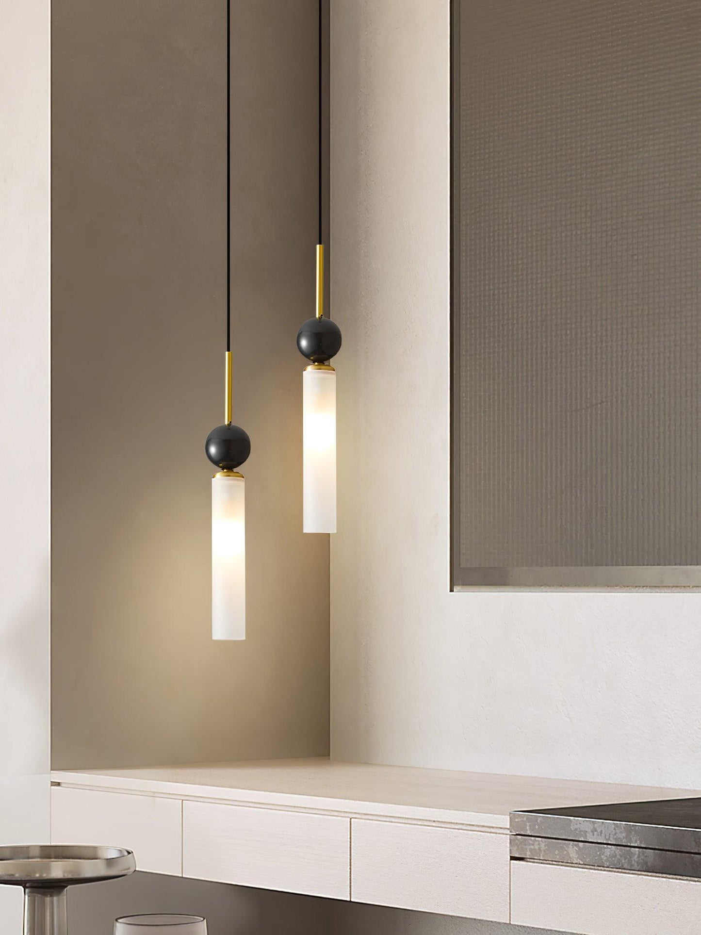 Marble Vertical Droplight Pendant Lamp