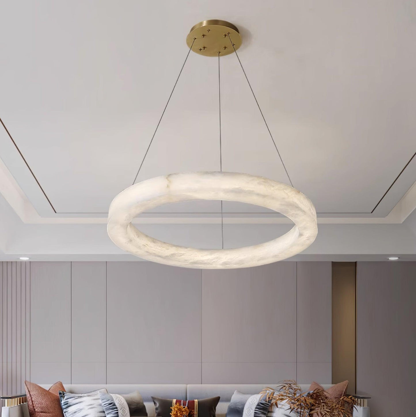 Marika Alabaster Electrolier Chandelier