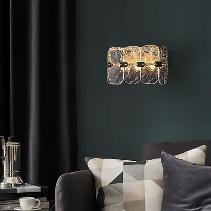 Massive Glass Sconce Wall Sconces