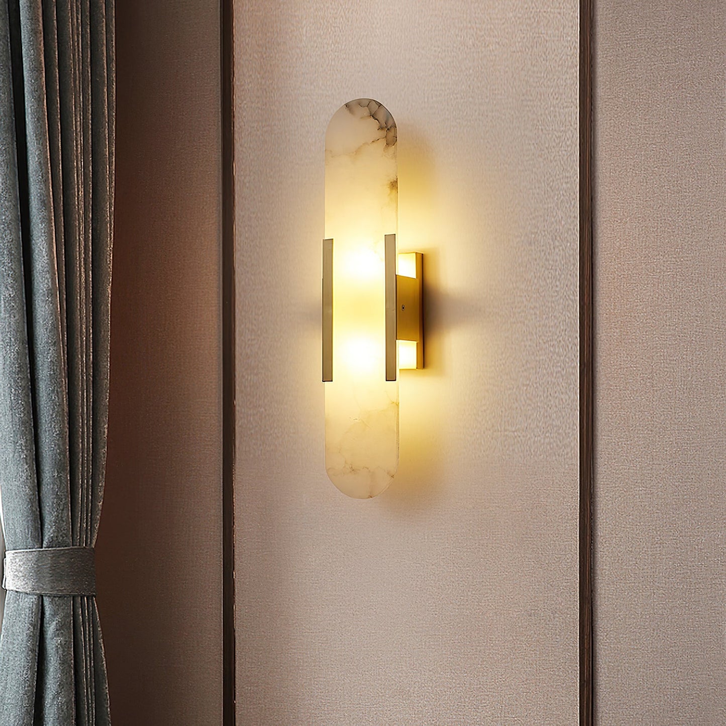 Melange Elongated Alabaster Wall sconce Wall Lamp