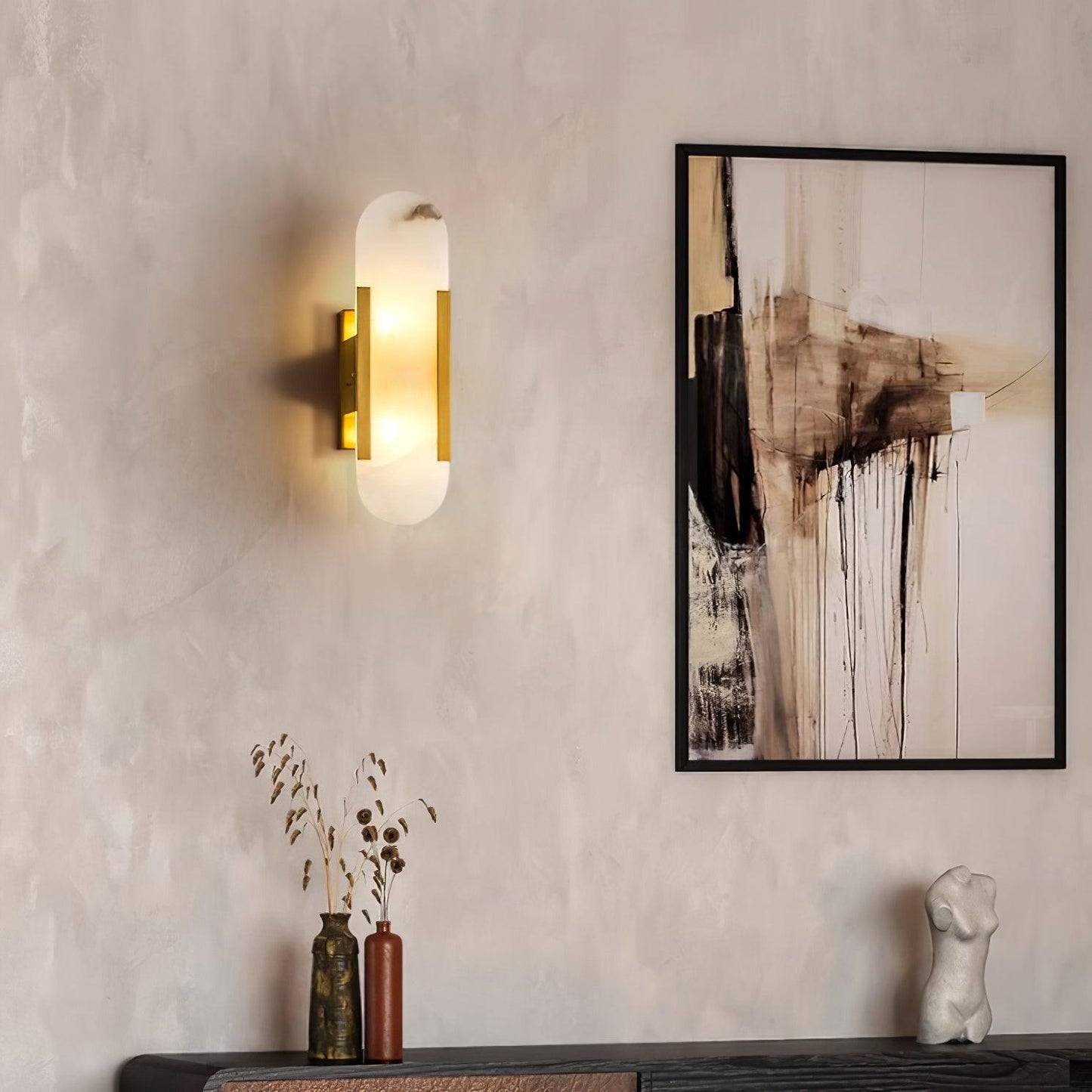 Melange Elongated Plug-in Lamp bracket Sconce