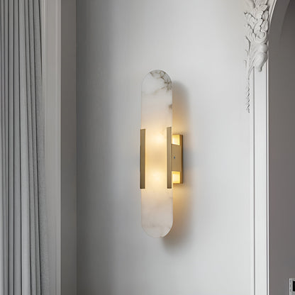 Melange Elongated Alabaster Wall sconce Wall Lamp