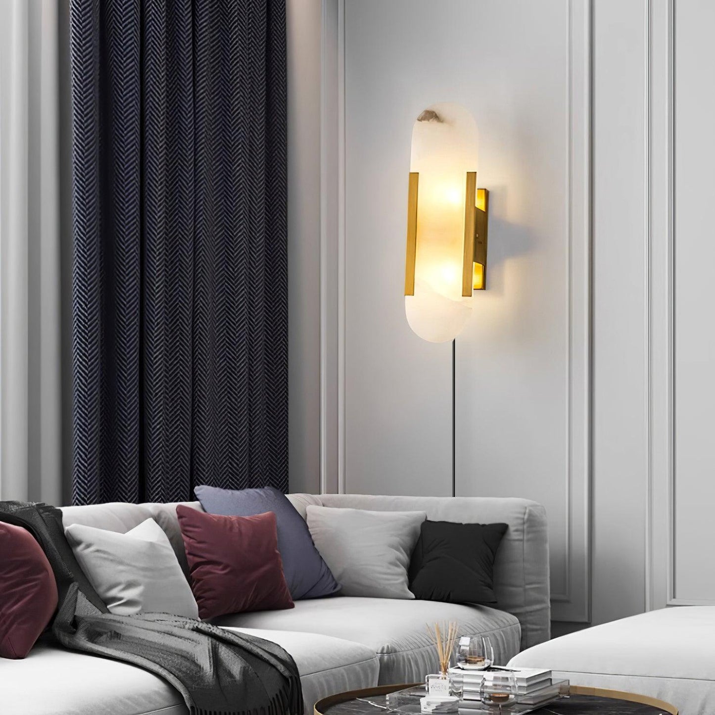 Melange Elongated Plug-in Lamp bracket Sconce