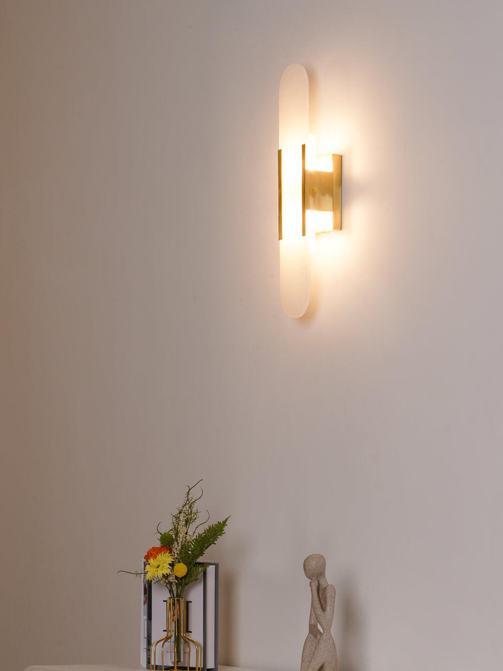 Melange Elongated Alabaster Wall sconce Wall Lamp