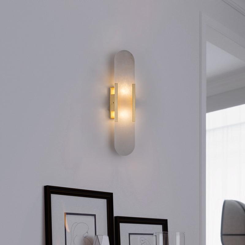 Melange Elongated Alabaster Wall sconce Wall Lamp