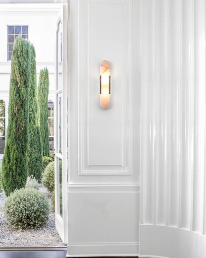 Melange Elongated Alabaster Wall sconce Wall Lamp