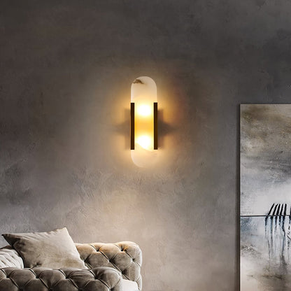 Melange Elongated Alabaster Wall sconce Wall Lamp