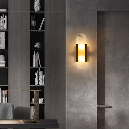 Melange Elongated Alabaster Wall sconce Wall Lamp