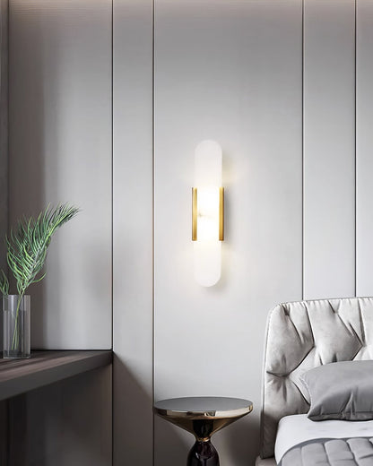 Melange Elongated Alabaster Wall sconce Wall Lamp