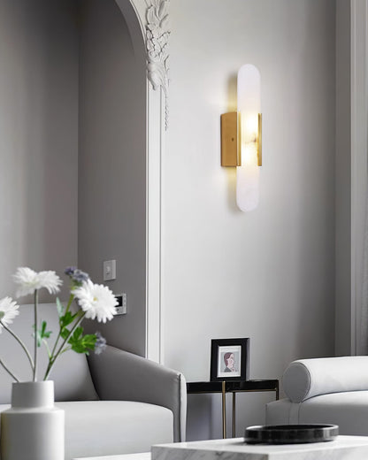 Melange Elongated Alabaster Wall sconce Wall Lamp