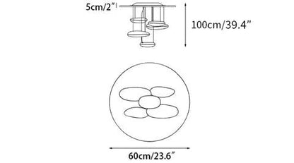 Mercury Flush mount light Ceiling Lamp