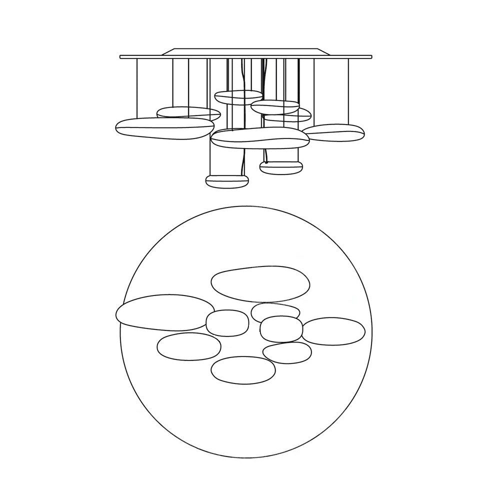 Mercury Flush mount light Ceiling Lamp